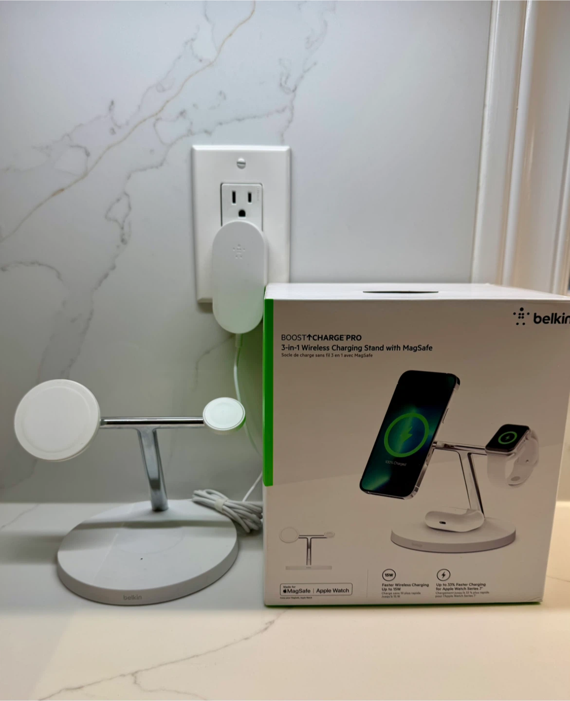 Belkin BoostCharge Pro 3-in-1 Wireless Charging Stand