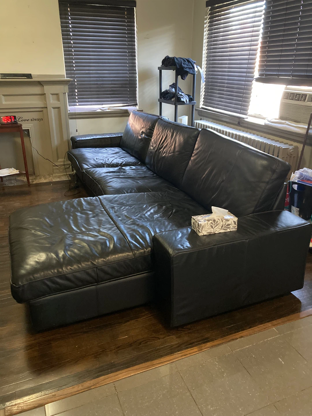 IKEA • KIVIK • Leather Sofa with chaise - photo 3