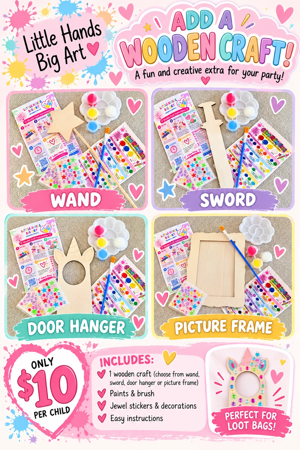 Little Hands Big Art Ceramic Painting Party Package - photo 3