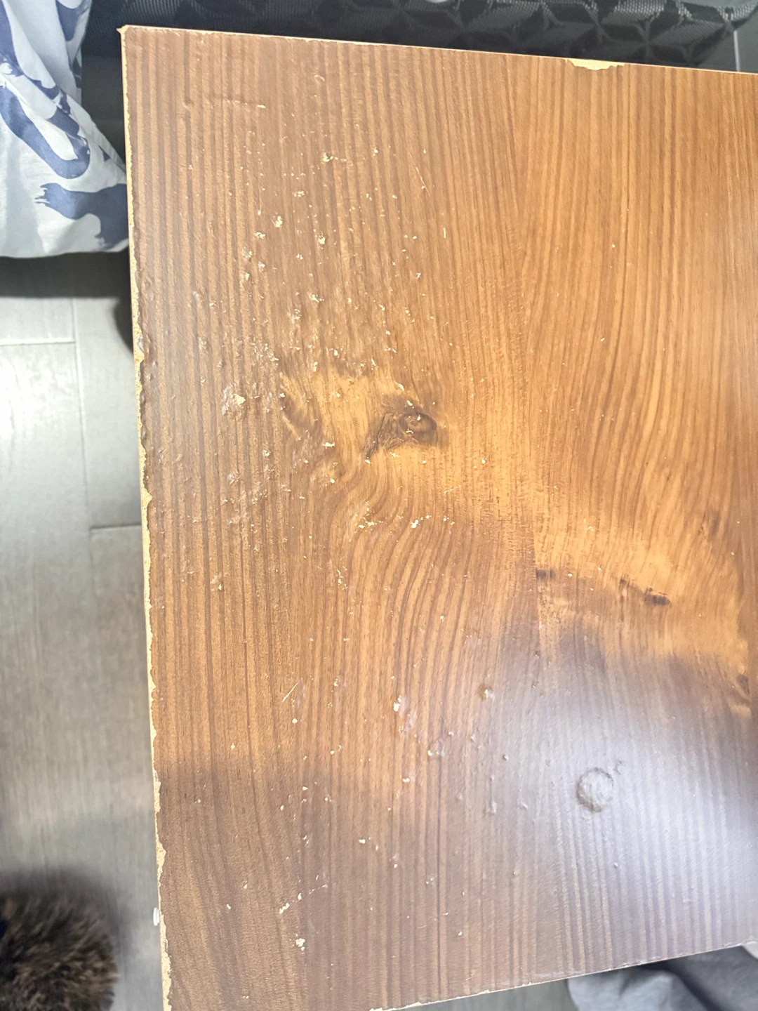 Wood Grain Nightstand with Drawer - photo 3