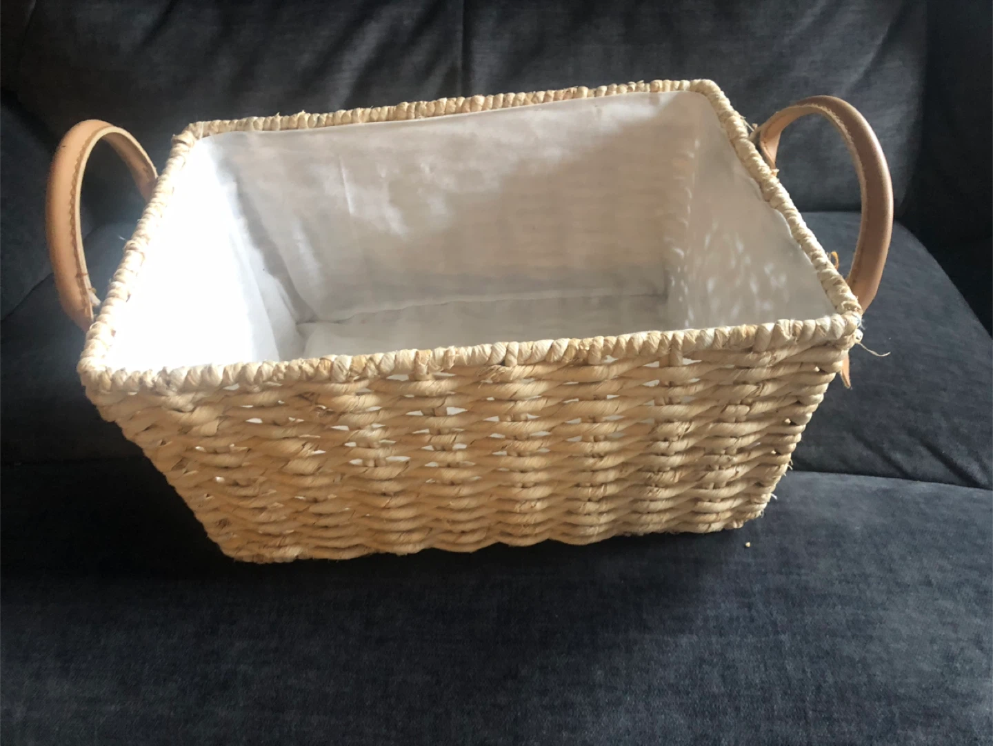 Lace Curtains & Wicker Basket Set - photo 5