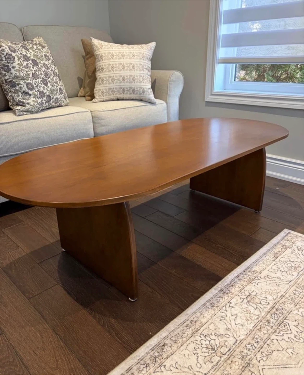 Oval Wooden Coffee Table - photo 2