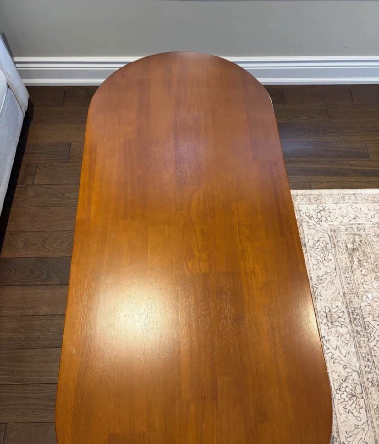 Oval Wooden Coffee Table - photo 4