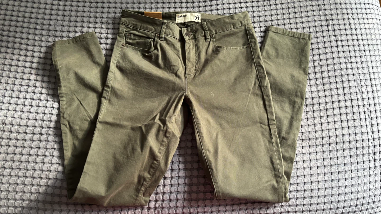 Garage Olive High Waist Jeggings Size 07