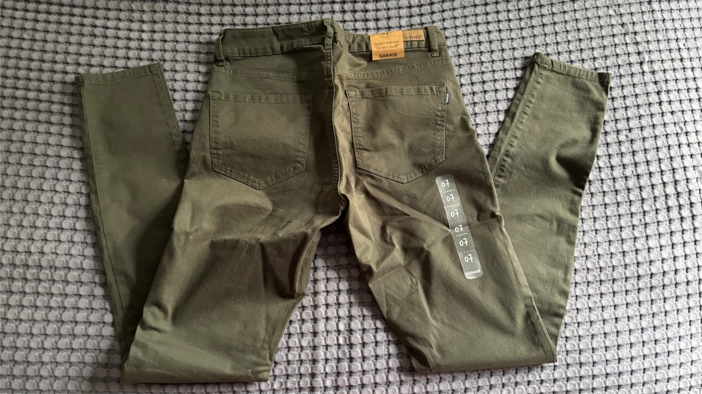 Garage Olive High Waist Jeggings Size 07 - photo 3