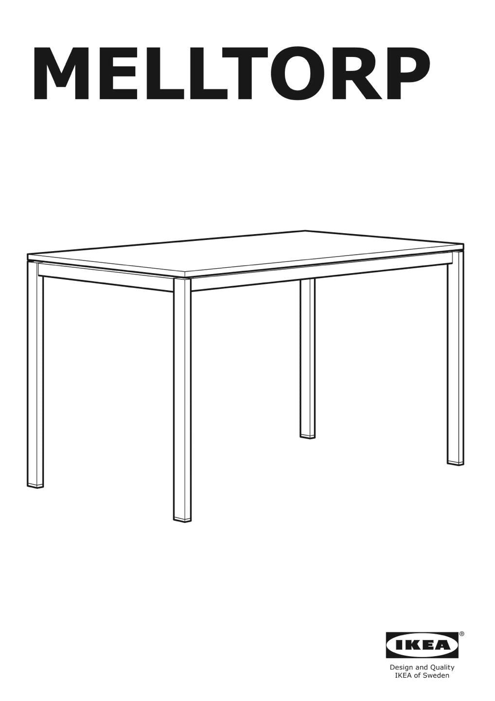 IKEA MELLTORP Table