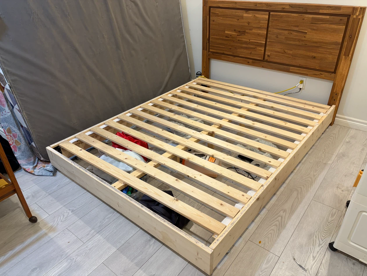 Solid Wood Queen Bed Frame PICKUP ONLY