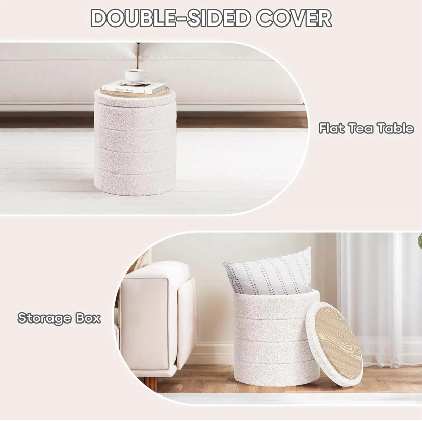 New Storage Ottoman / Side Table /Toy Storage Small - photo 5