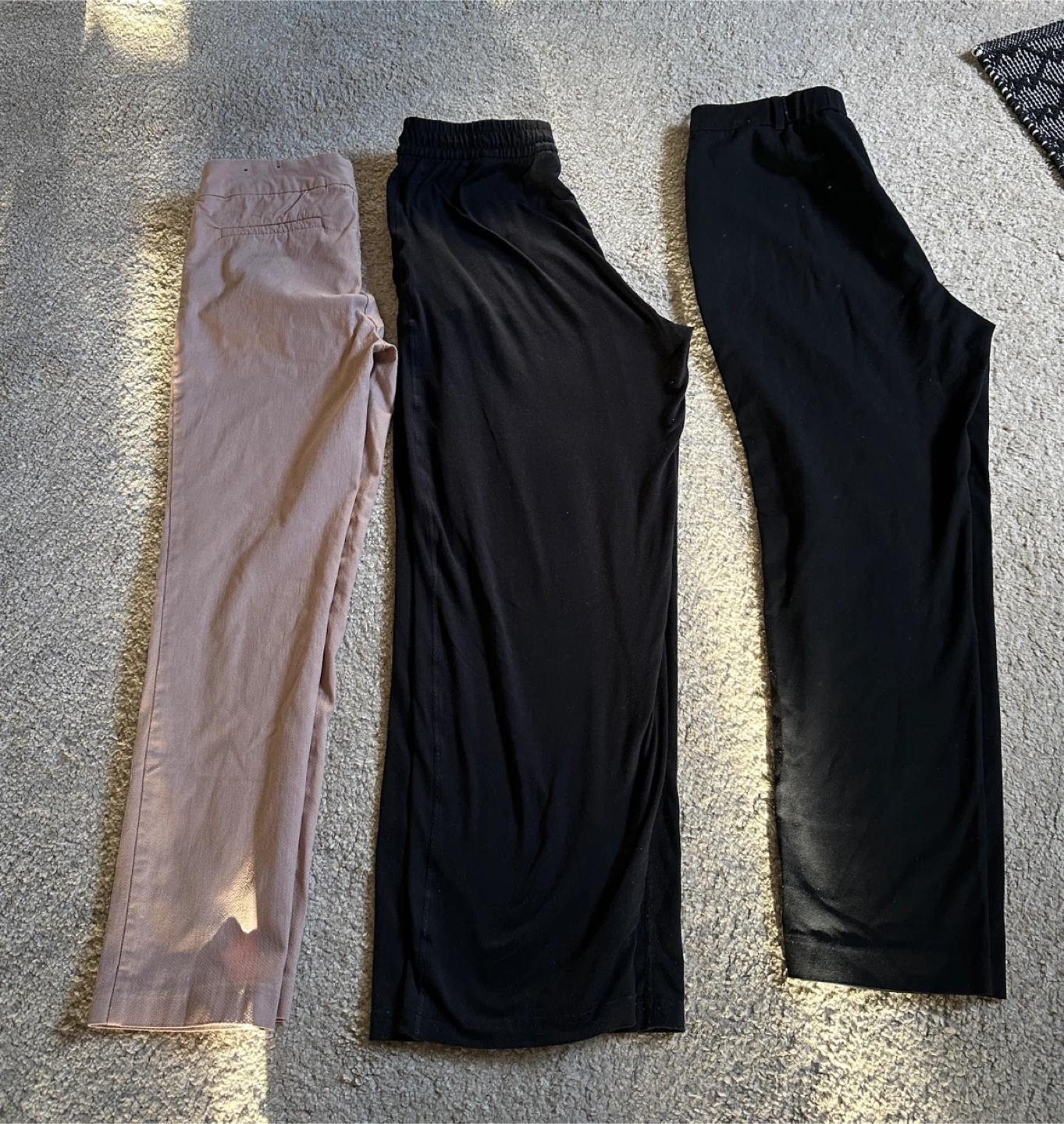 Three pairs of women's trousers