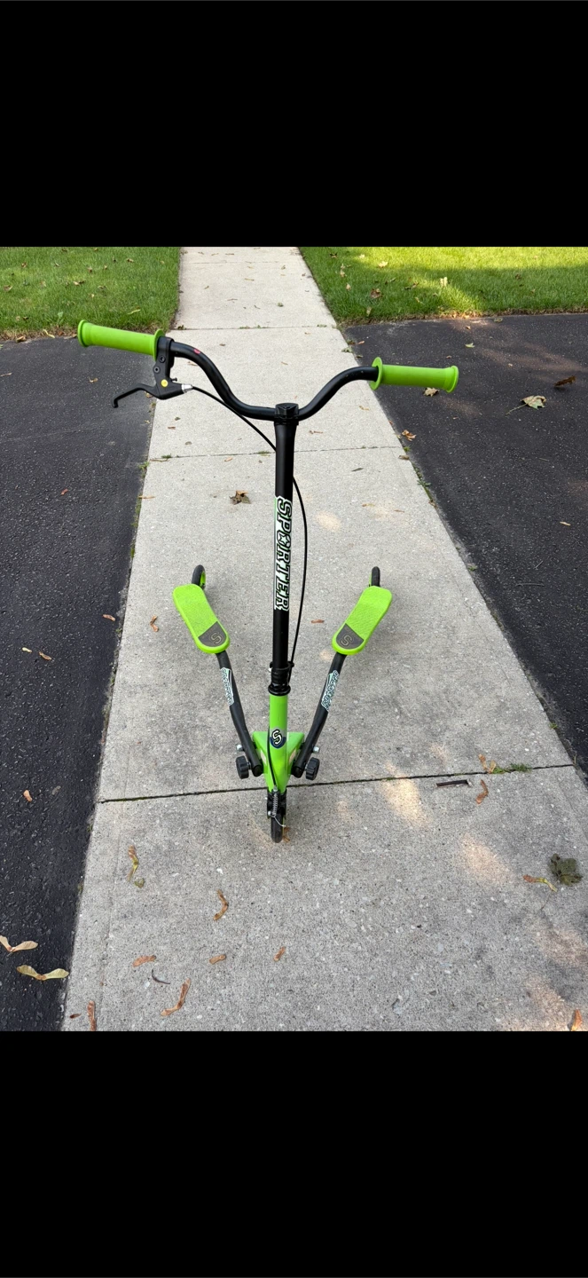 Sporter Swing Scooter - Green and Black - photo 2