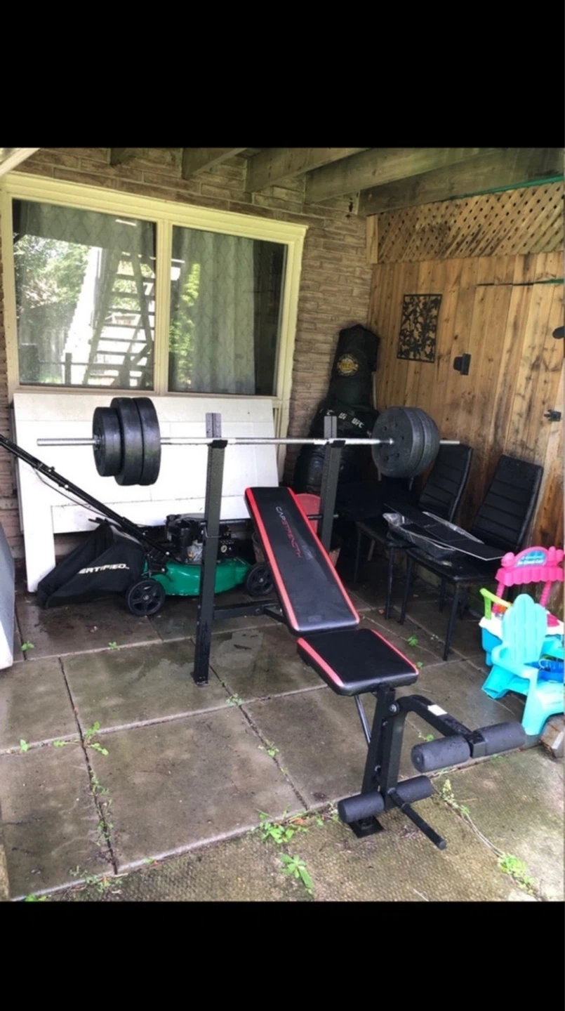 Benchpress + Bar + Weights - photo 3