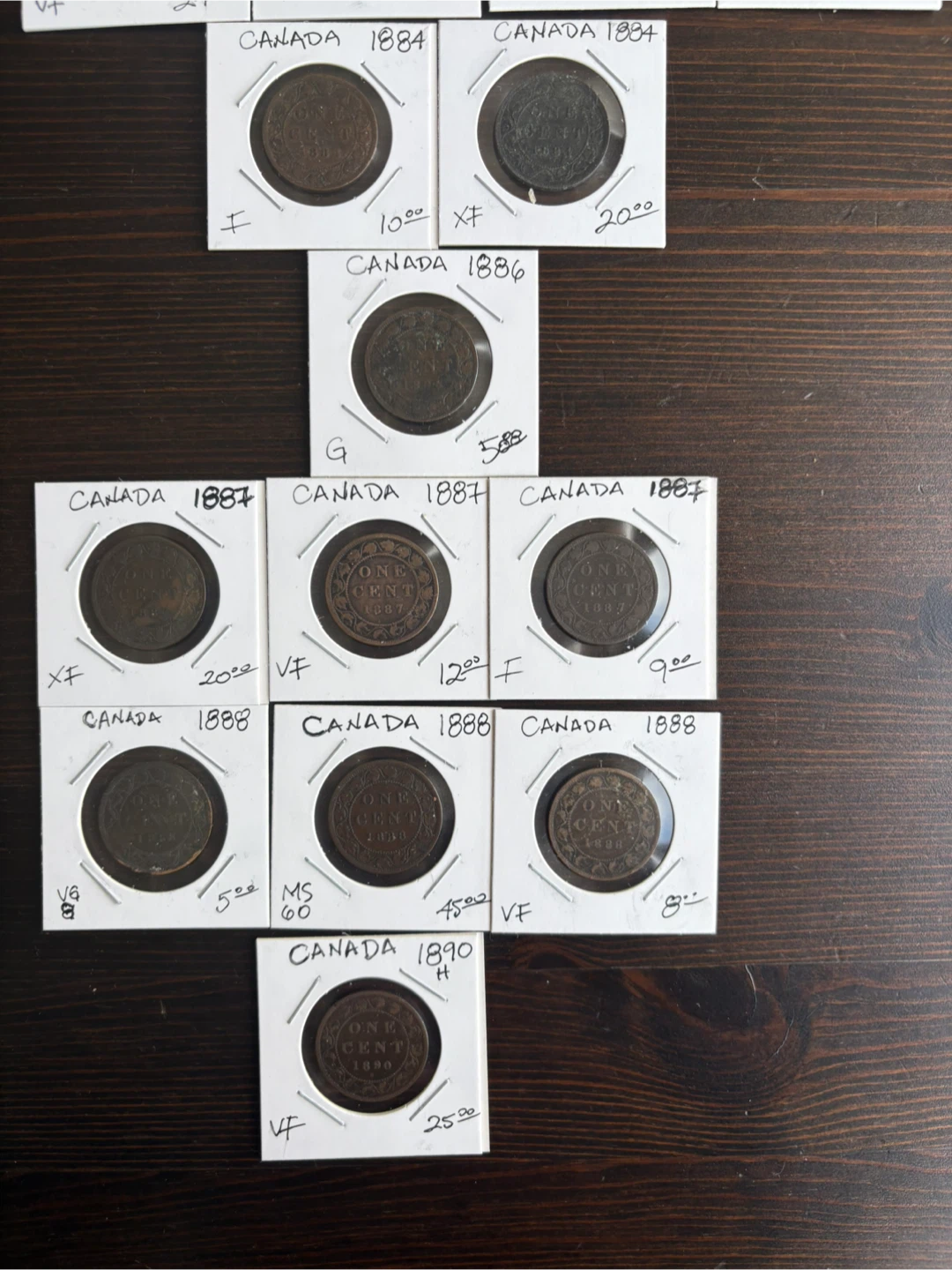 Collection of Canadian Large Cent Coins - photo 2