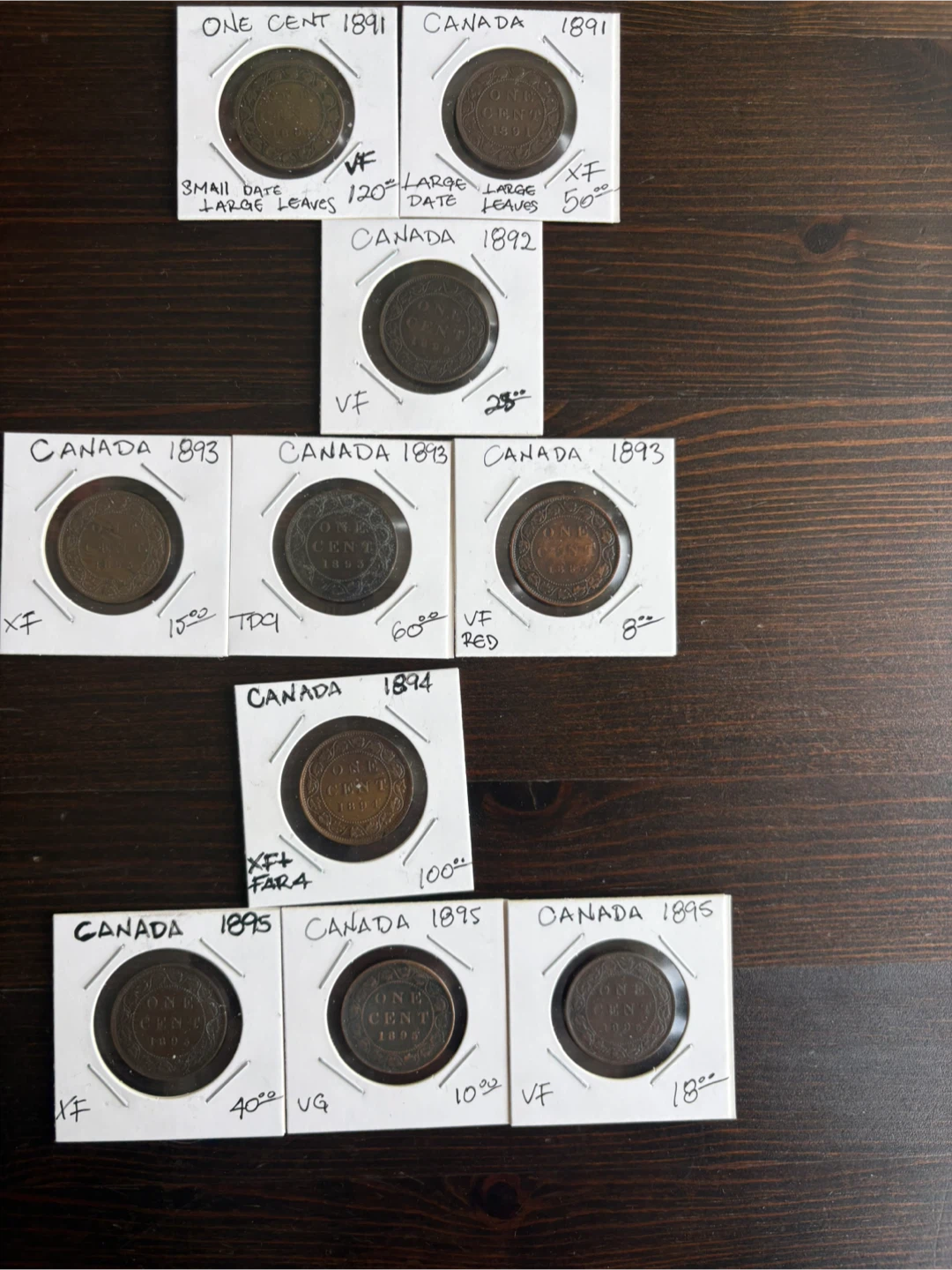 Collection of Canadian Large Cent Coins - photo 3