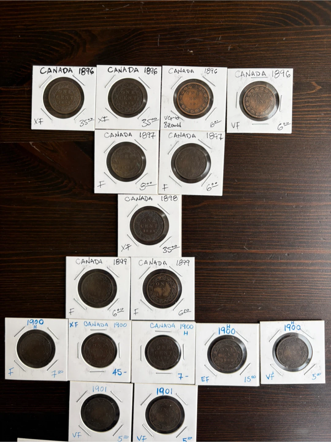 Collection of Canadian Large Cent Coins - photo 4