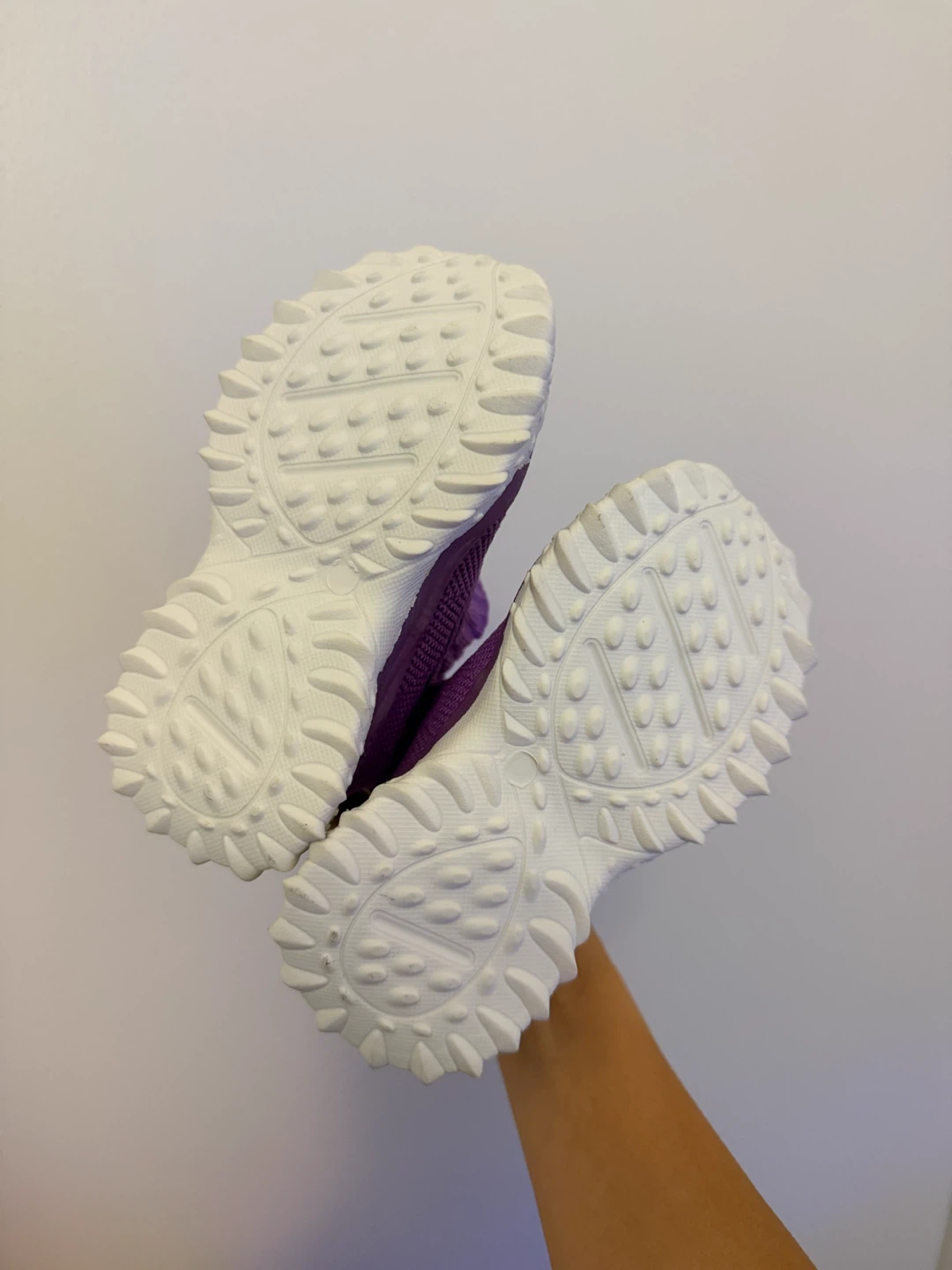 Purple Knit High-Top Sneakers - photo 2