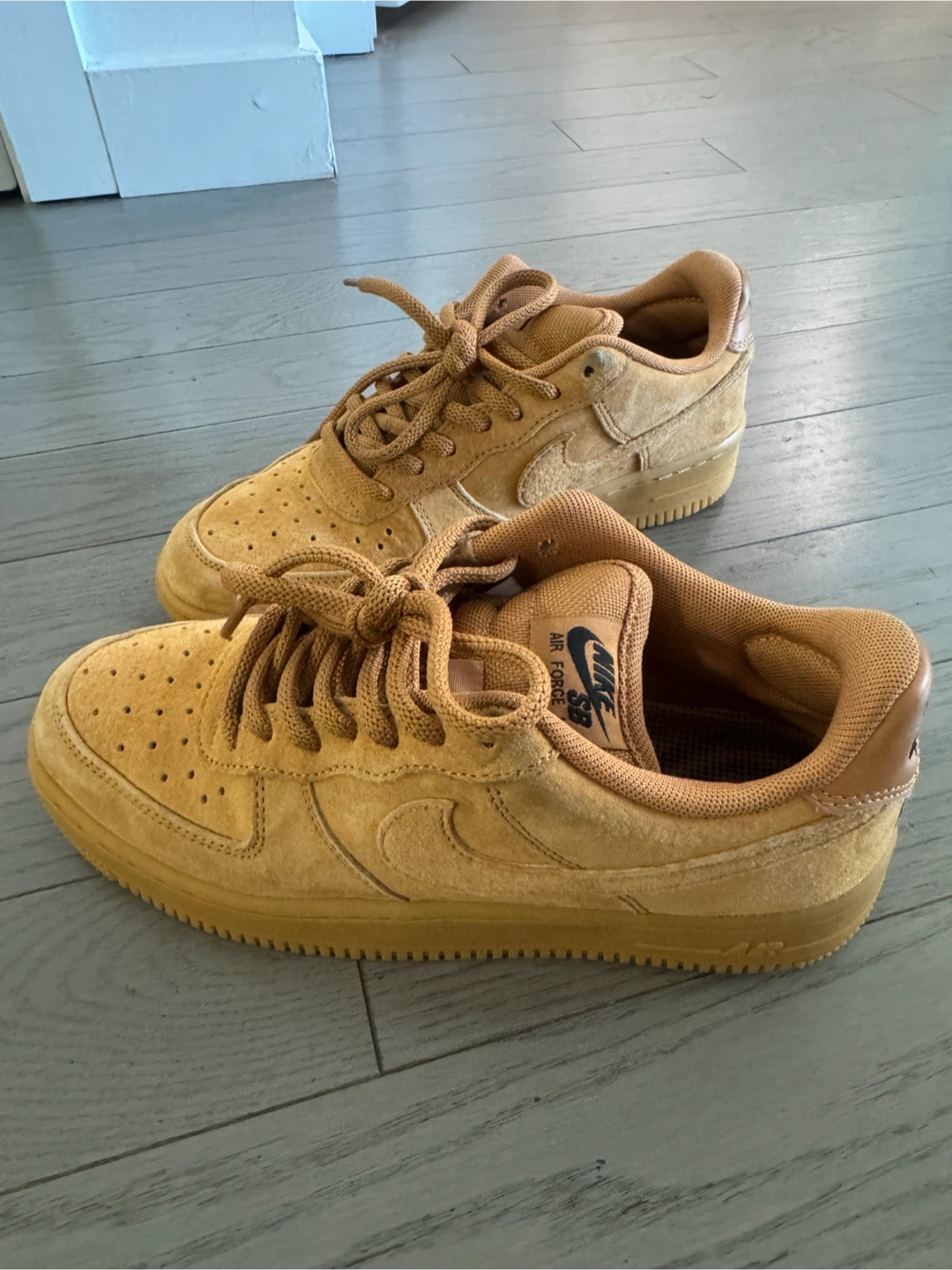 Nike SB Air Force 1 Wheat Sneakers(m6.5/w8)