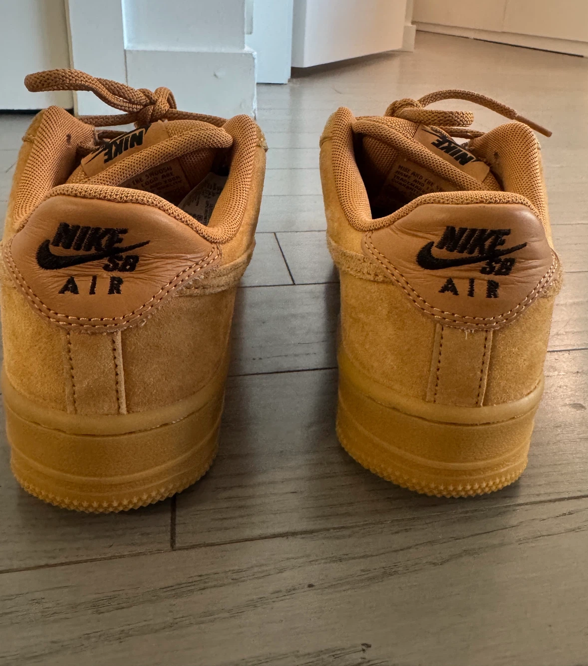 Nike SB Air Force 1 Wheat Sneakers(m6.5/w8) - photo 4