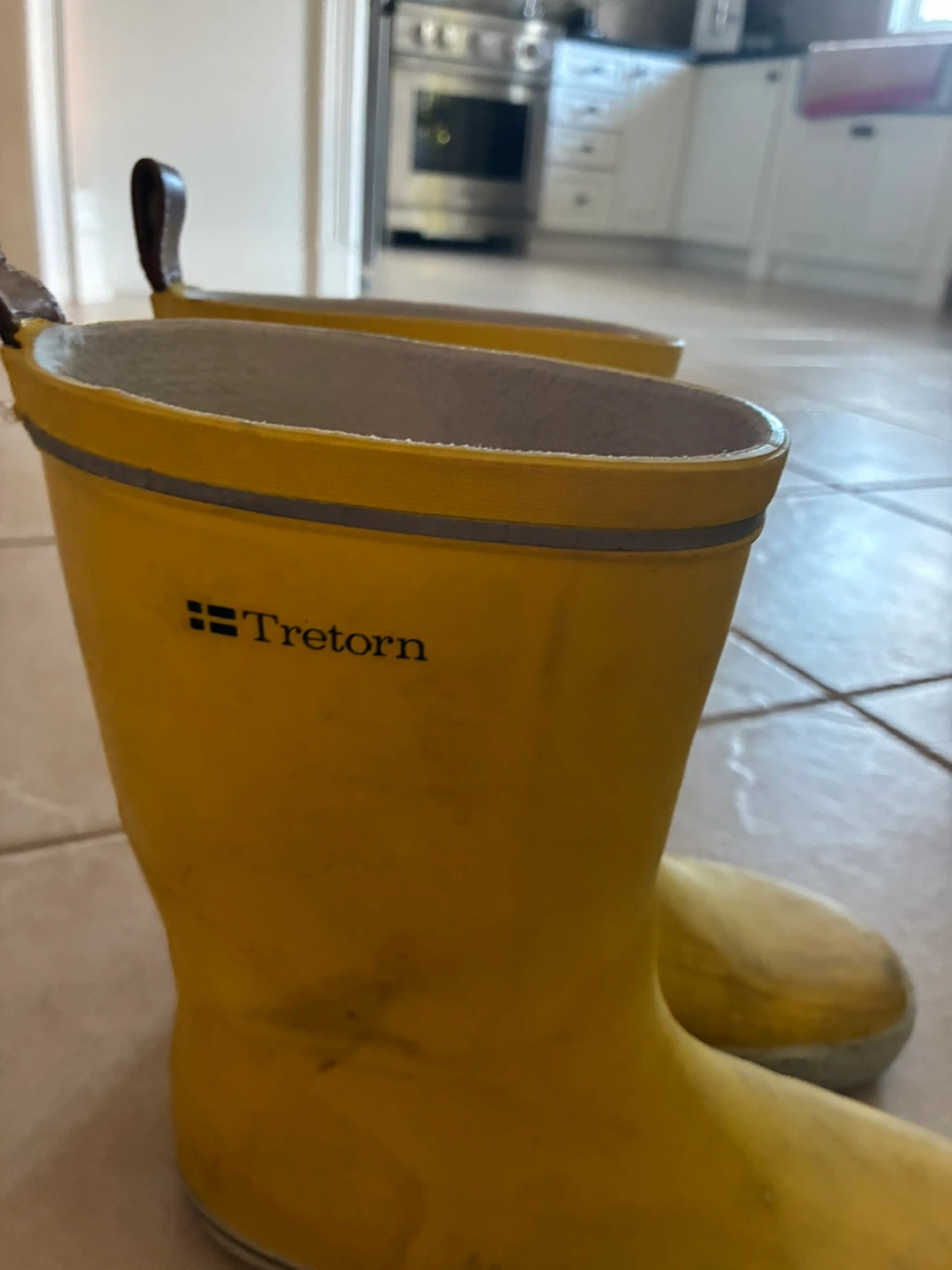 Tretorn Yellow Rubber Rain Boots - photo 2
