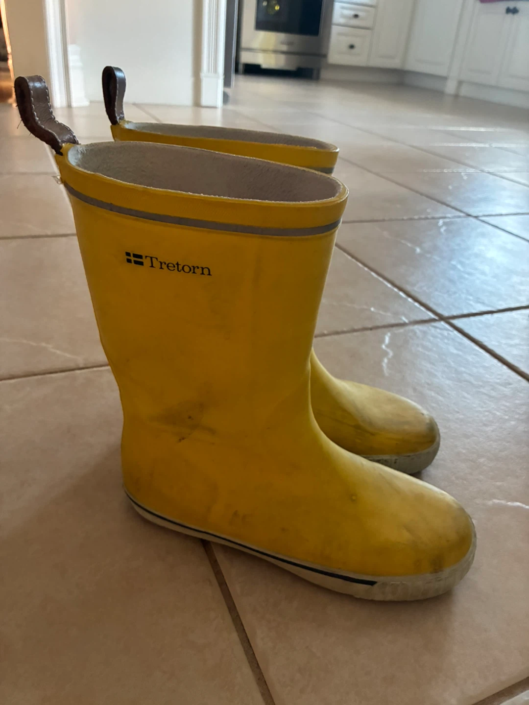 Tretorn Yellow Rubber Rain Boots - photo 3