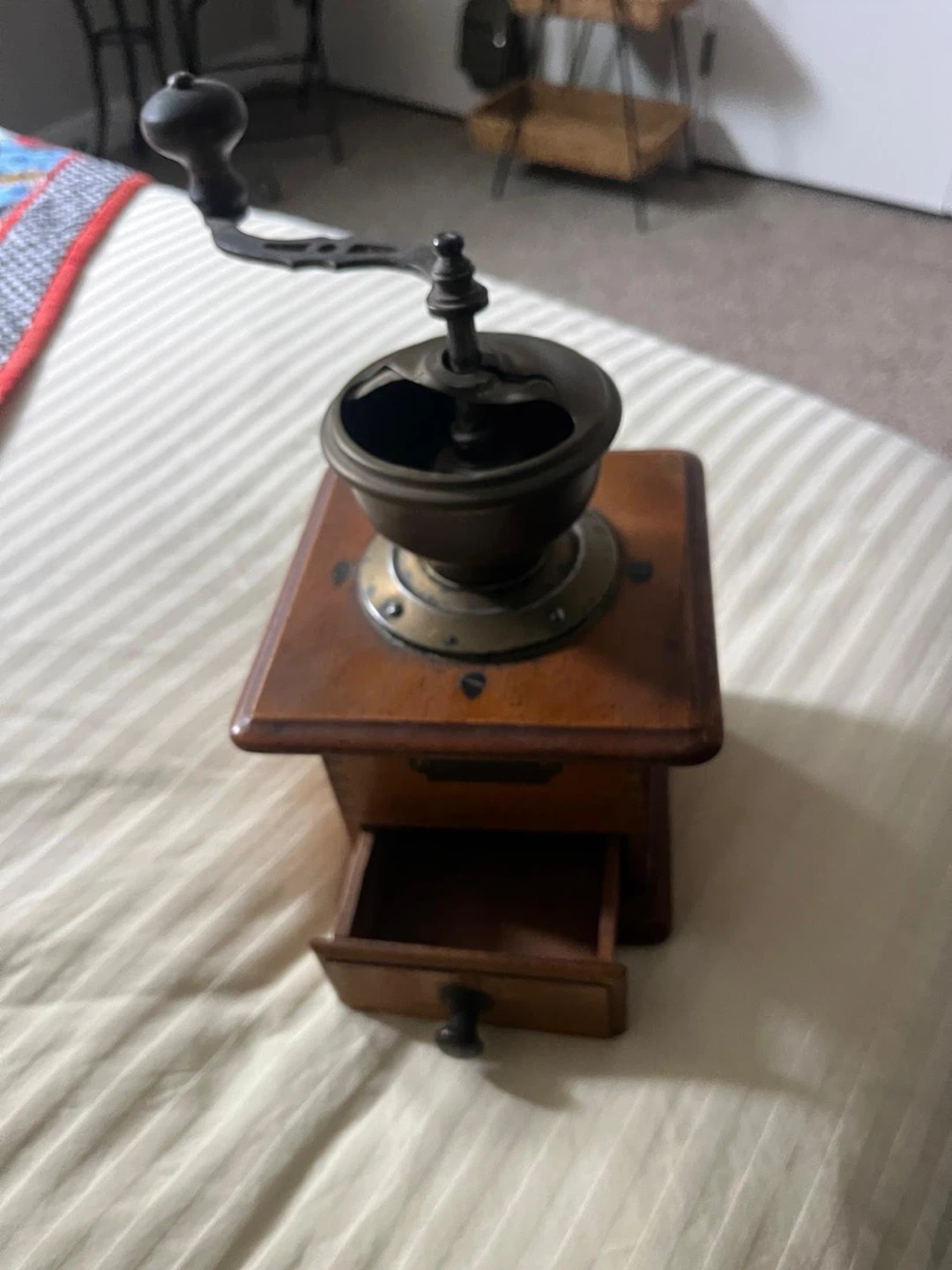 Vintage Wooden Coffee Grinder
