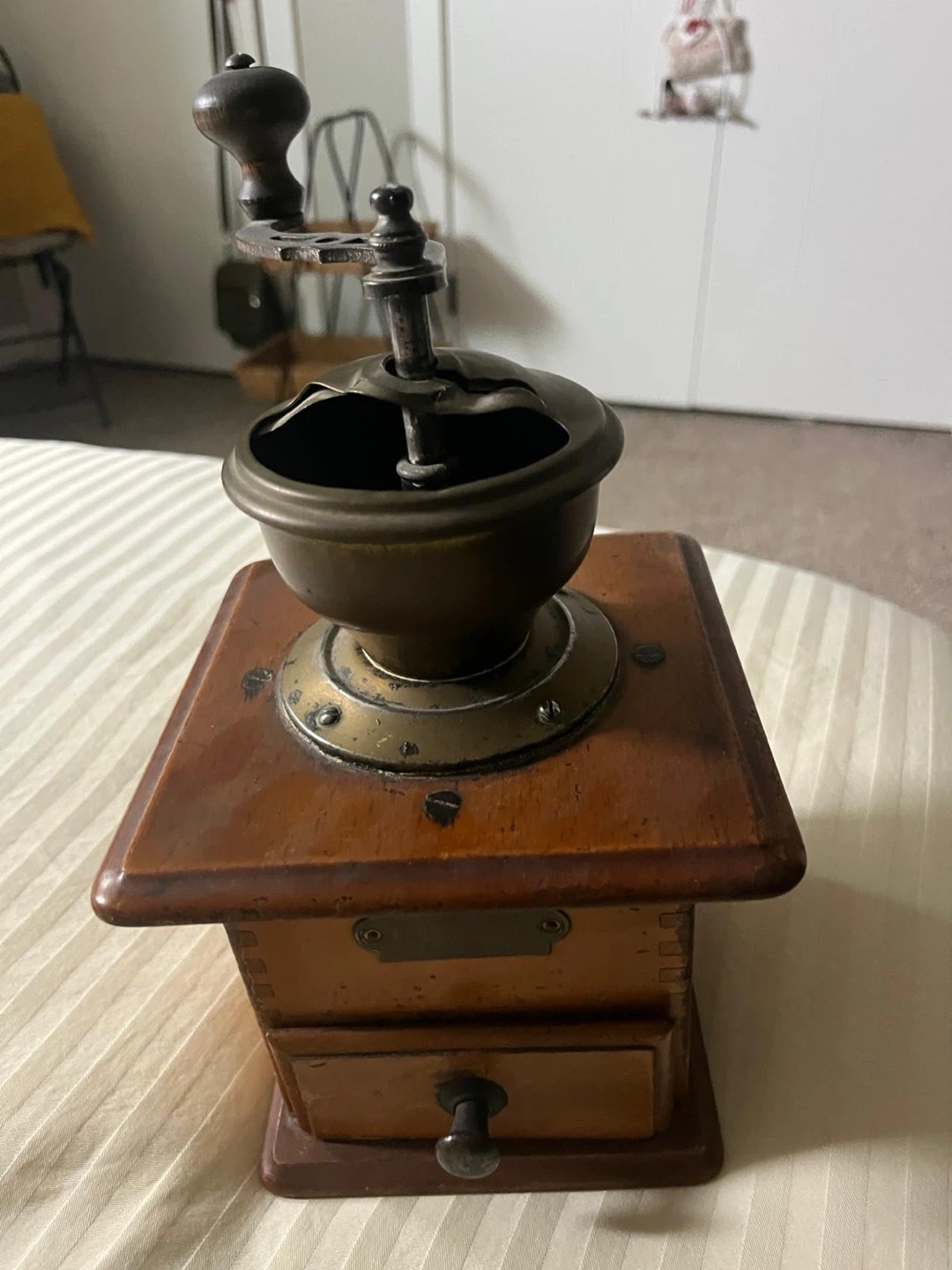 Vintage Wooden Coffee Grinder - photo 2