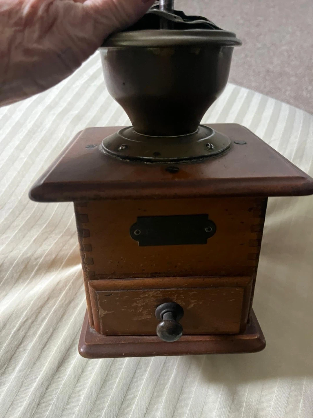 Vintage Wooden Coffee Grinder - photo 3