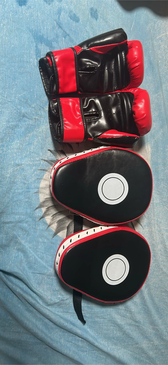 Sage of Power Boxing Gloves and Punch Mitts Set - photo 3