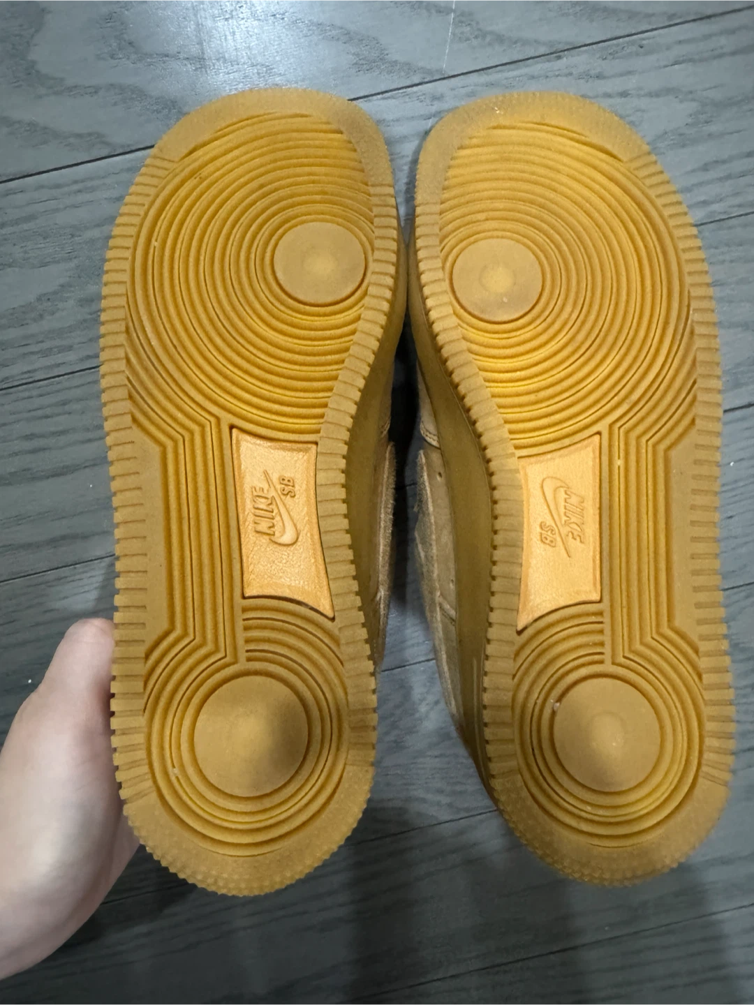 Nike SB Air Force 1 Wheat Sneakers(m6.5/w8) - photo 3