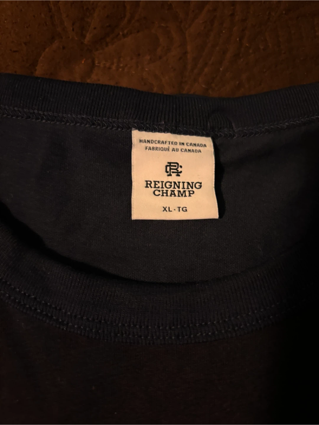 Reigning Champ T-Shirt Navy Blue XL