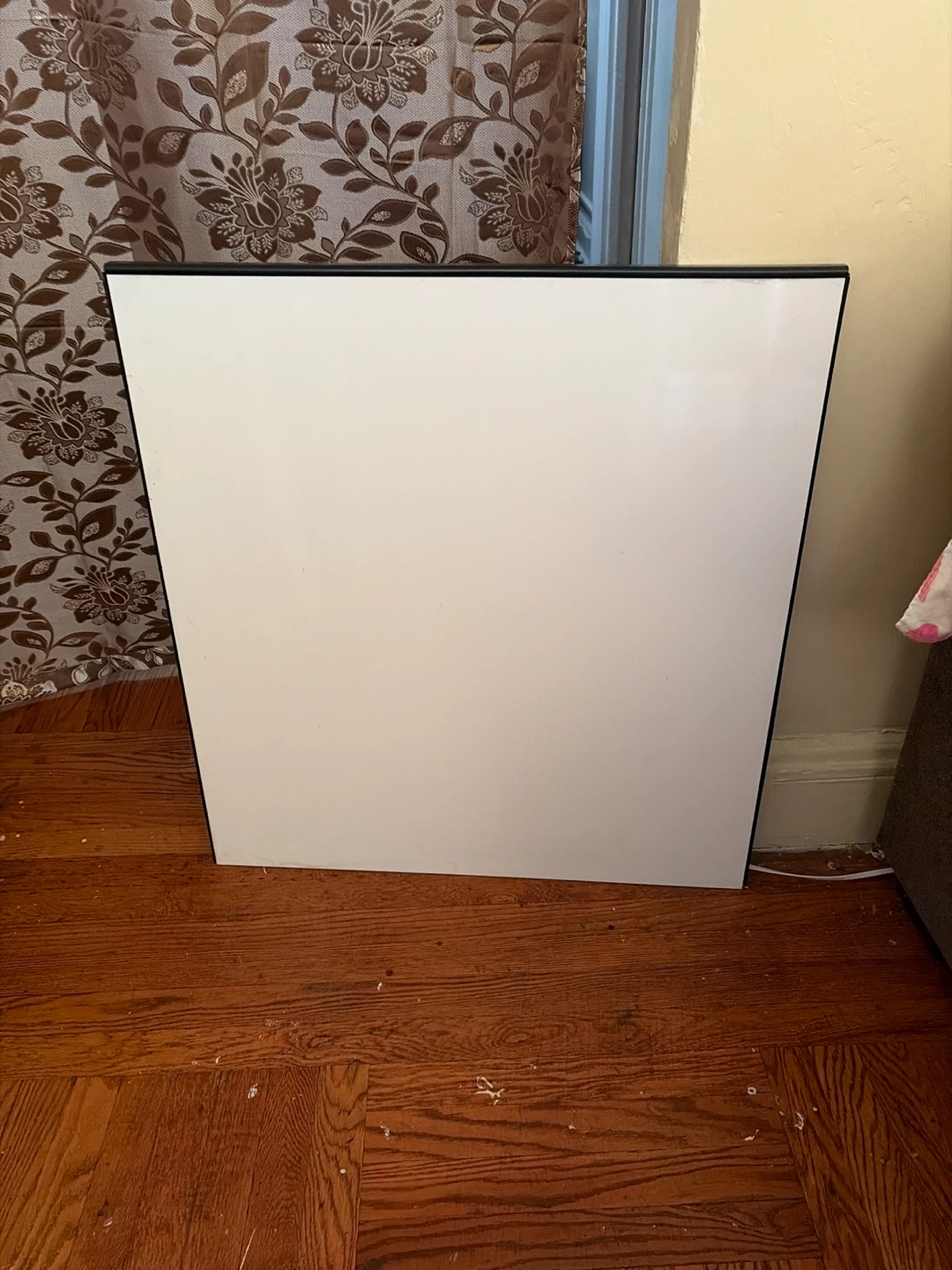Black and white magnetic whiteboard