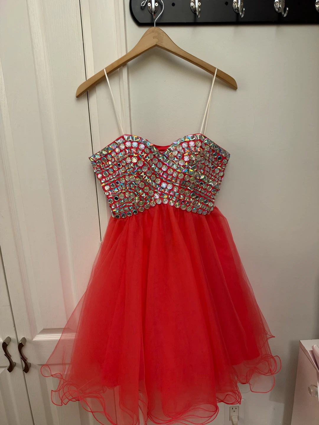 Pink  Rhinestone Dress