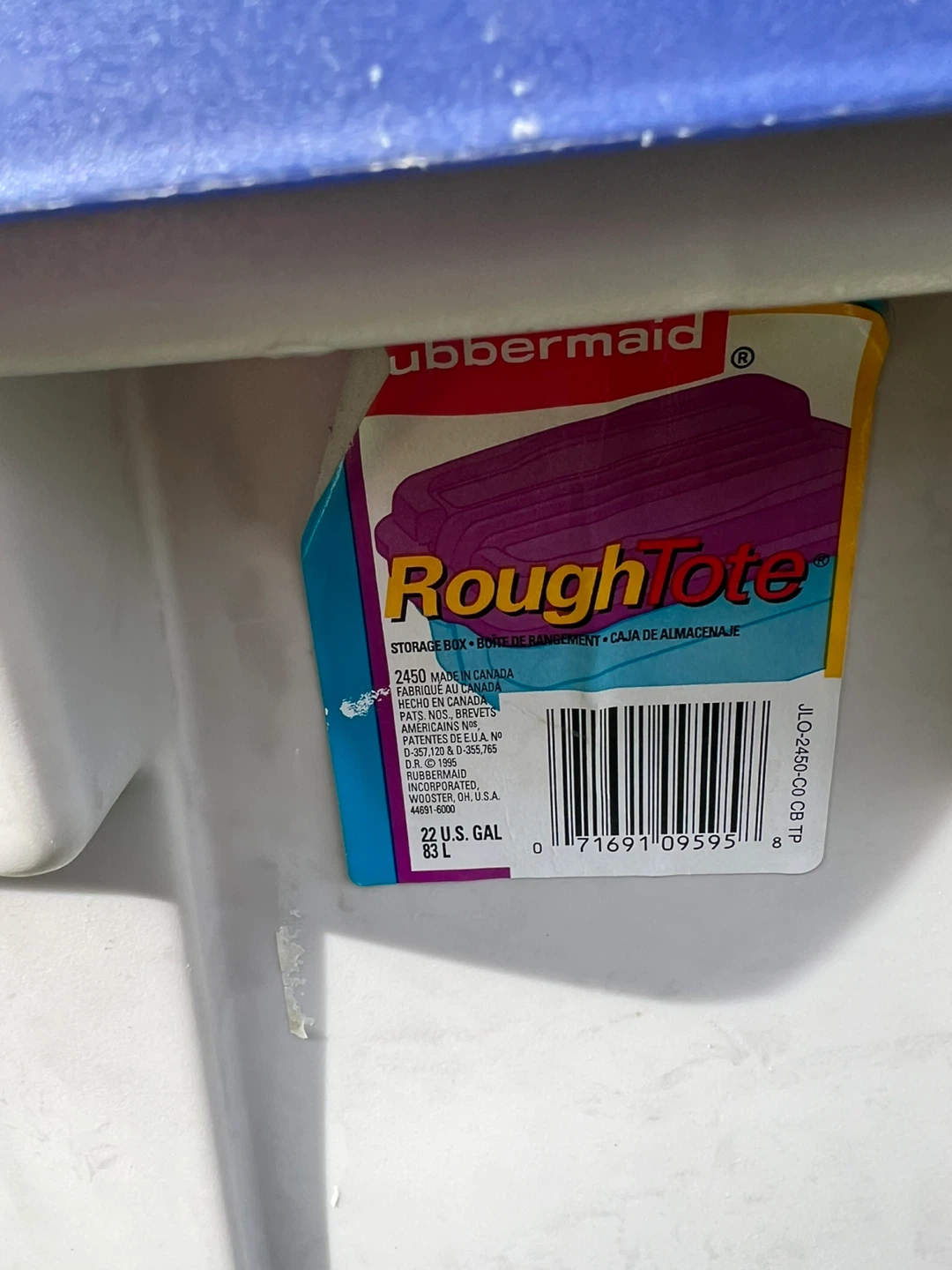 #1 - Rubbermaid 83L Storage Boxes - photo 2