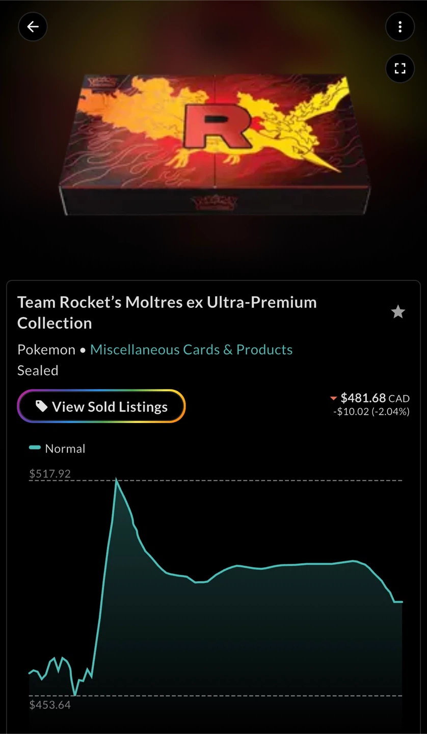 Pokemon Team Rocket's Moltres ex Ultra-Premium Collection