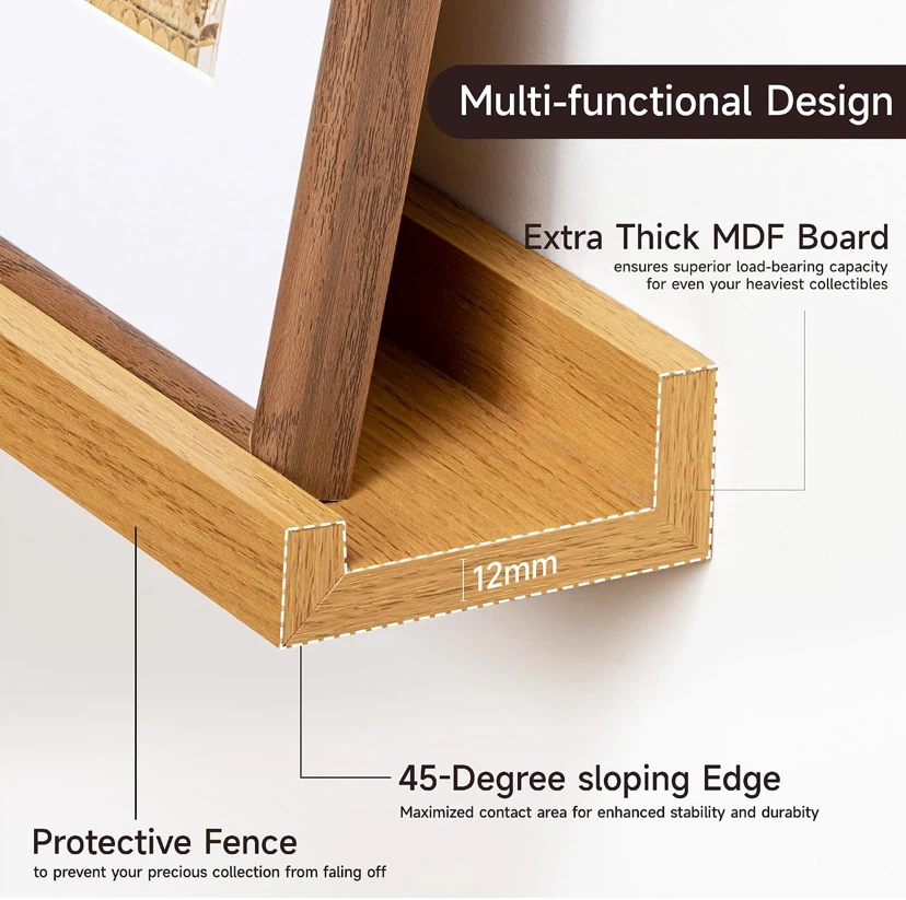 New 24” Picture Ledge Floating Shelves Set of 2 - photo 3