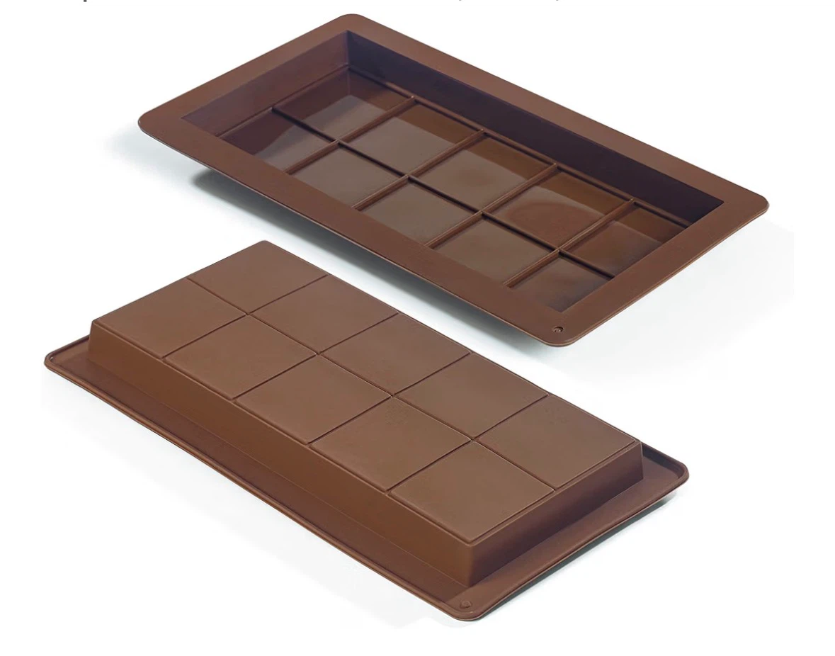 2 Silicone Chocolate Bar Molds - photo 5