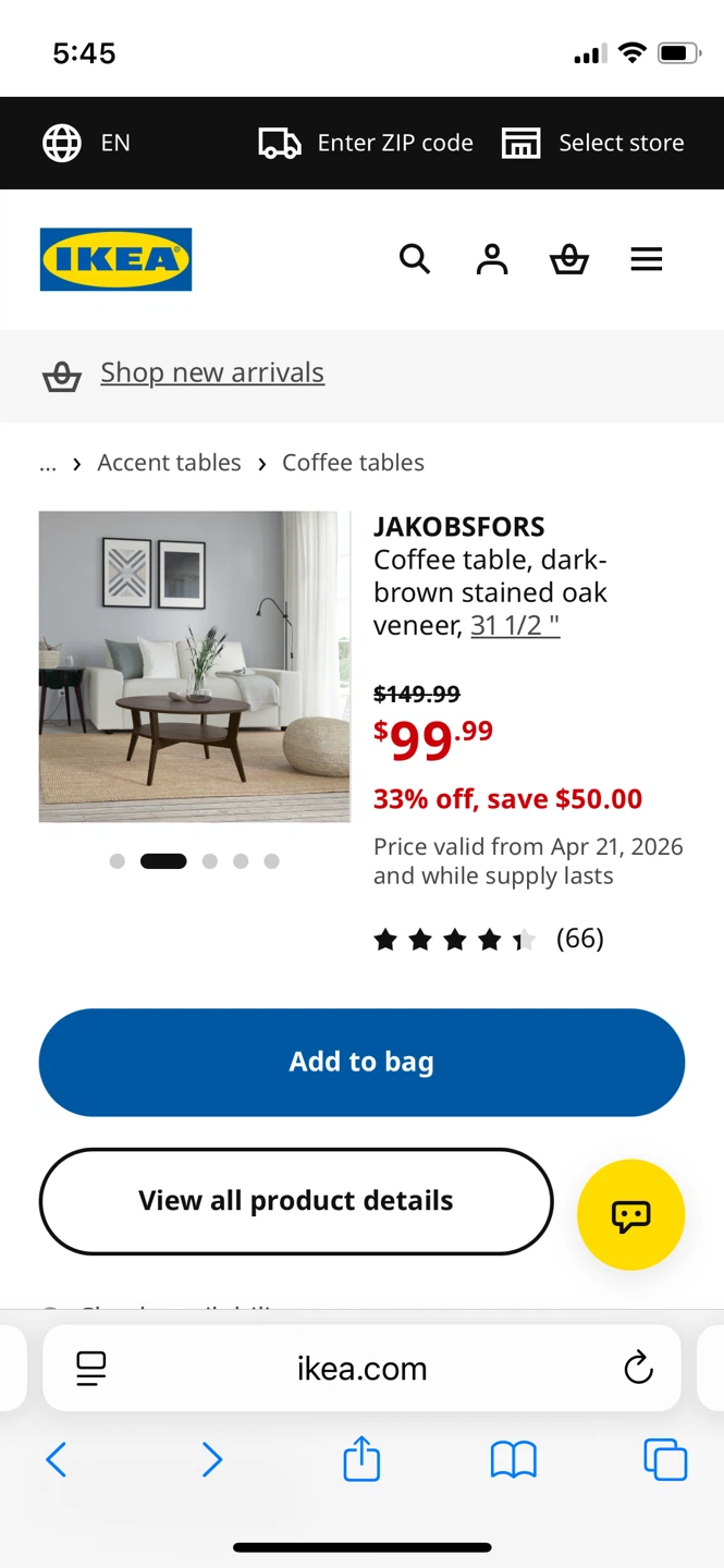 IKEA JAKOBSFORS Coffee Table - photo 5