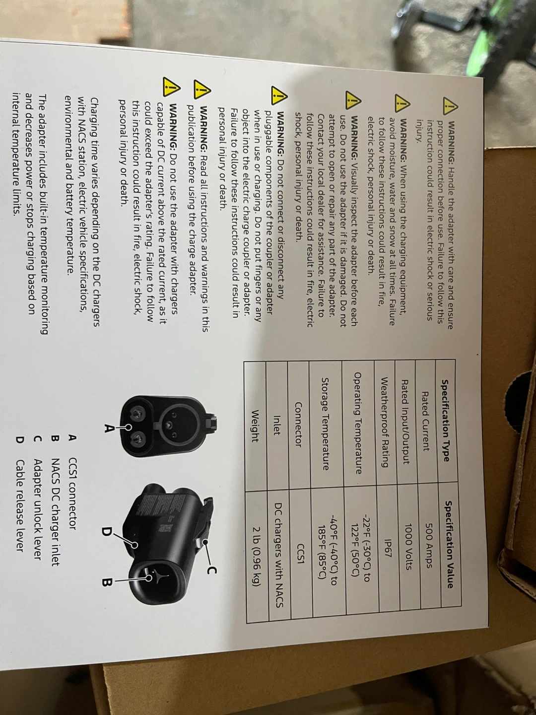 Ford CCS1 to NACS EV Charging Adapter - photo 4