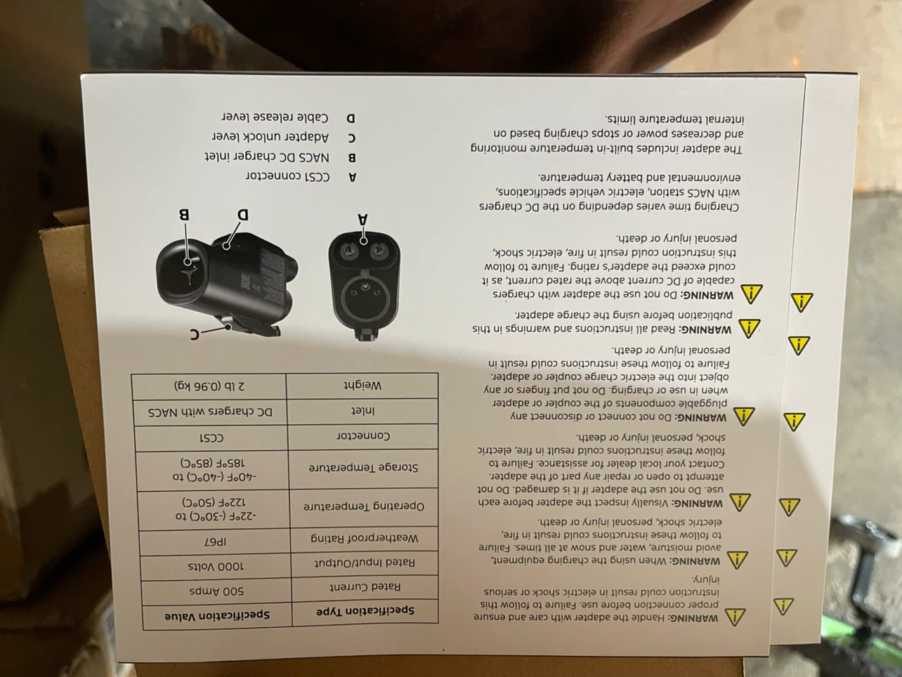 Ford CCS1 to NACS EV Charging Adapter - photo 5
