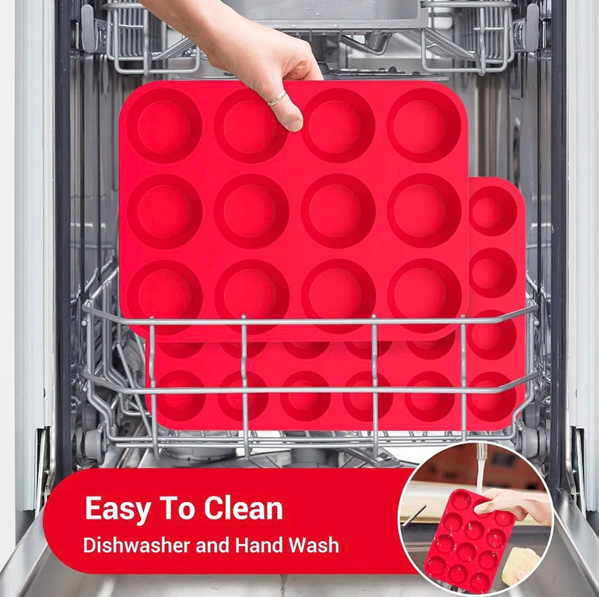 2 Redfly 12-Cup Silicone Muffin Pan Set - photo 4