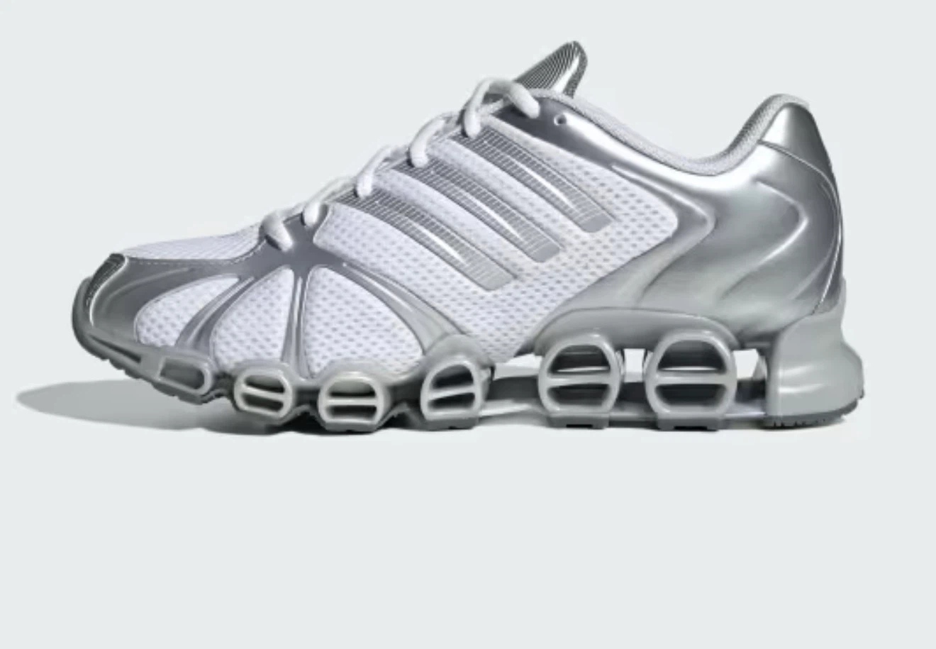 Adidas Mega Ghostride Silver Metallic Sneakers Women 8.5 - photo 2