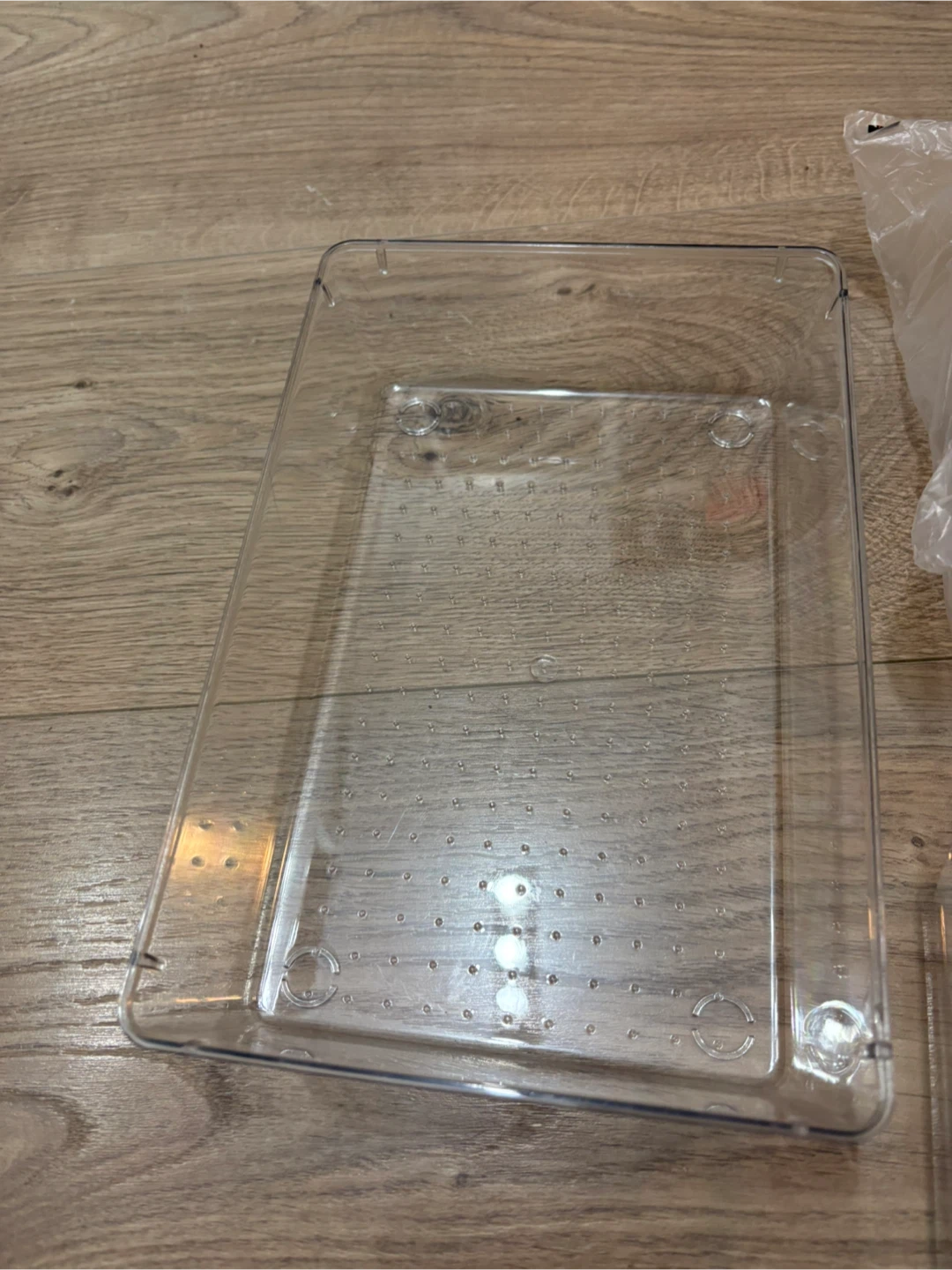 2 Pcs Clear Acrylic Makeup Organizer Tray - photo 2