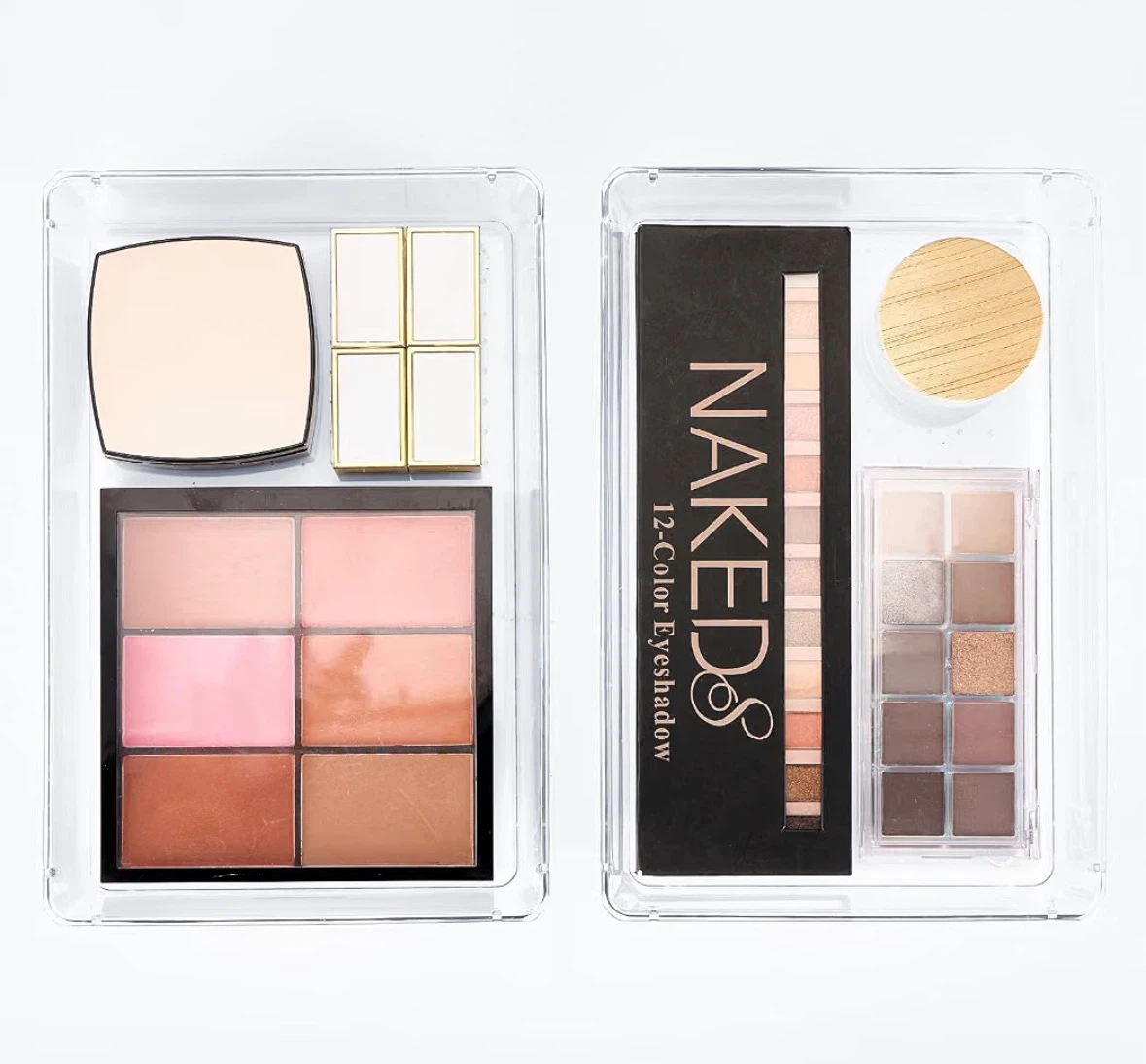 2 Pcs Clear Acrylic Makeup Organizer Tray - photo 5