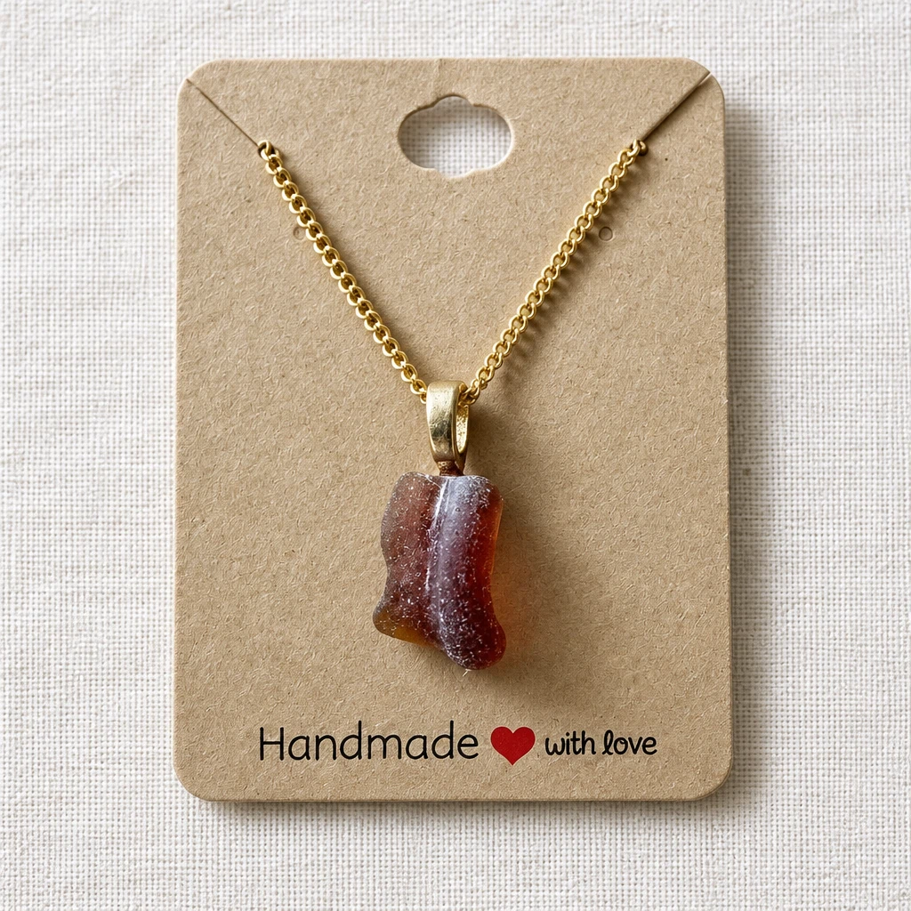 🌊 Handcrafted Sea Glass Necklace
