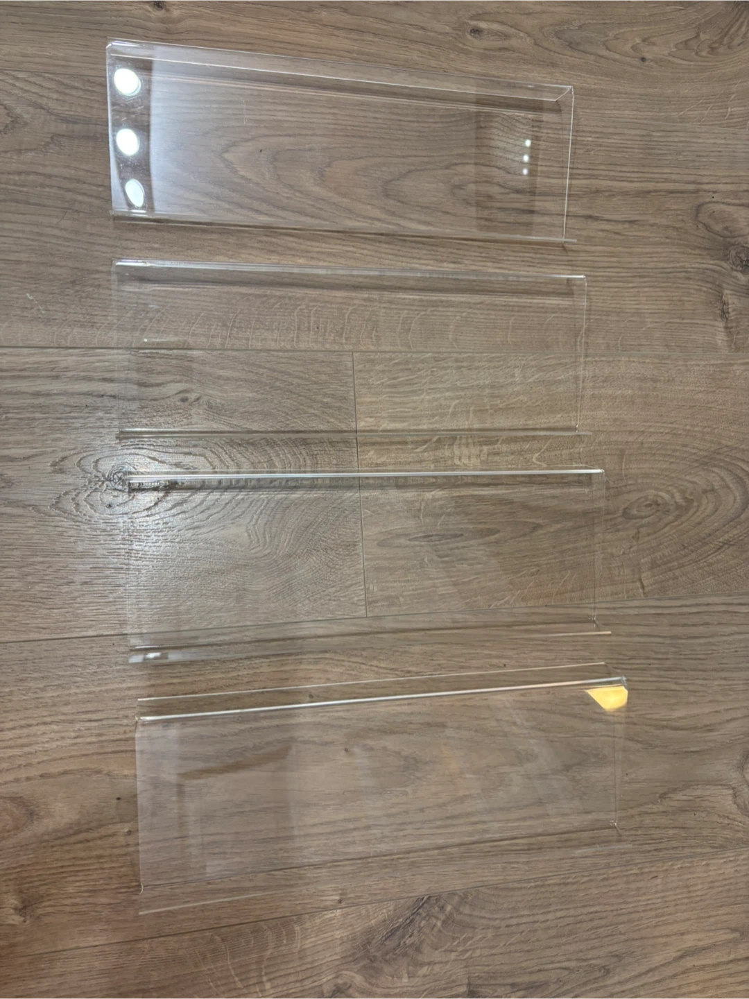 2 Pcs Clear Acrylic Spice Drawer Organiser Trays - photo 3
