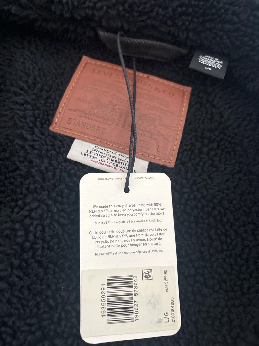 Levi's Sherpa Trucker Jacket - Black - photo 3