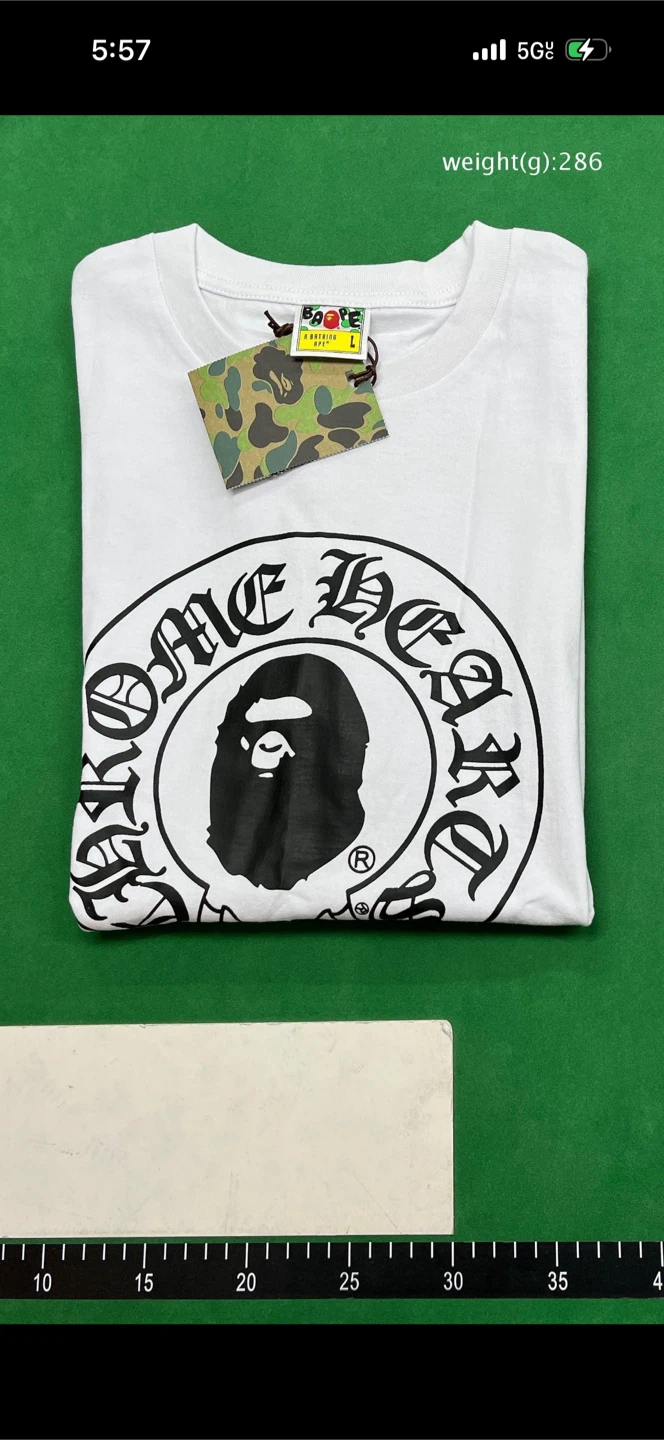 Chrome Hearts x A Bathing Ape White T-Shirt