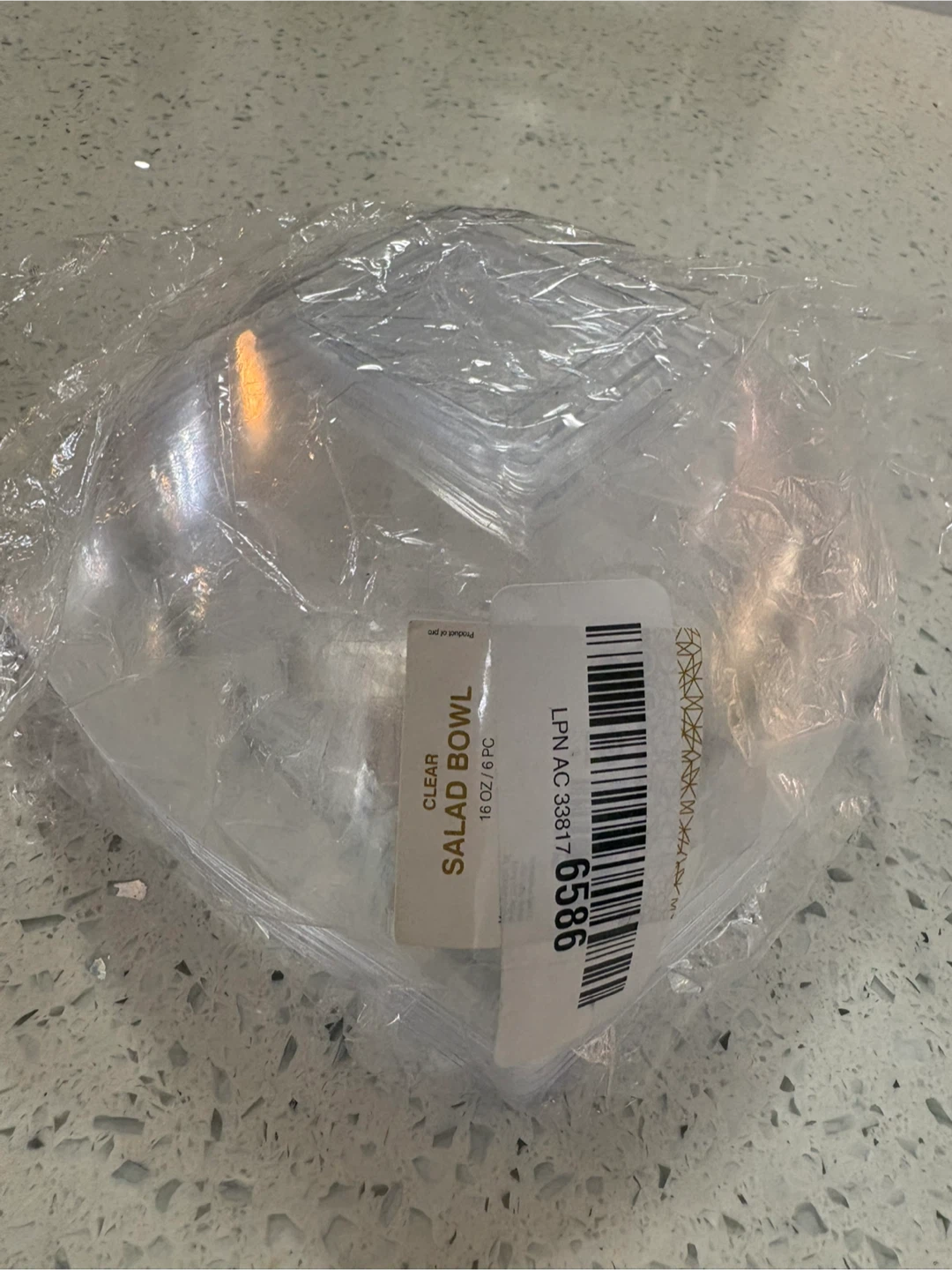 Set of 6 Clear Salad Bowls - photo 3