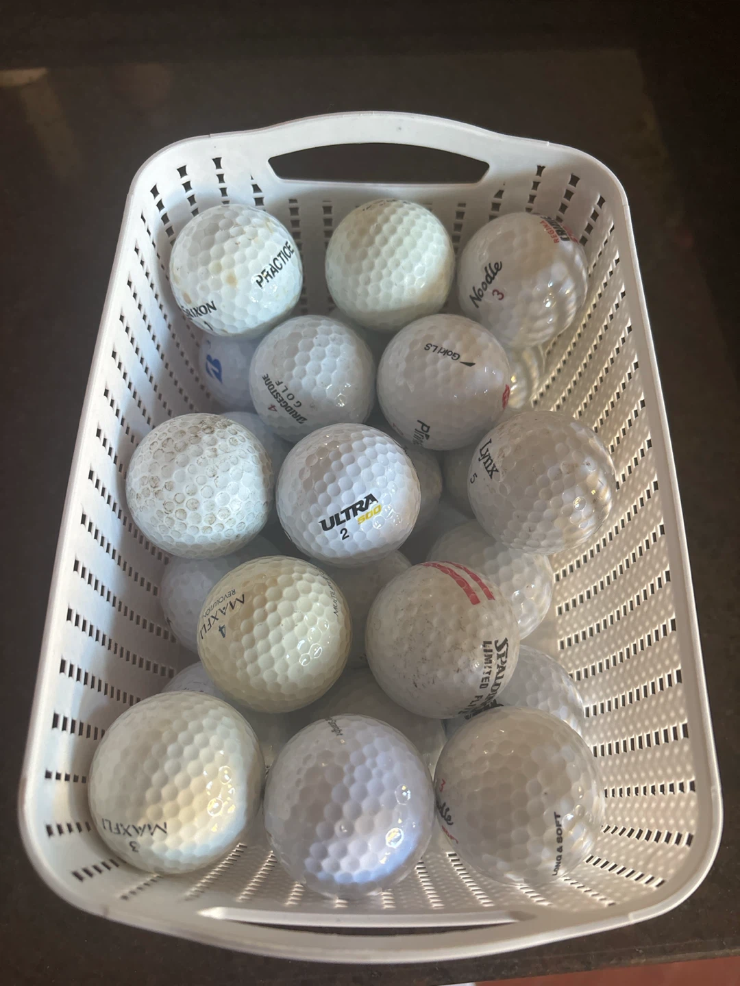 Used mixed golf balls
