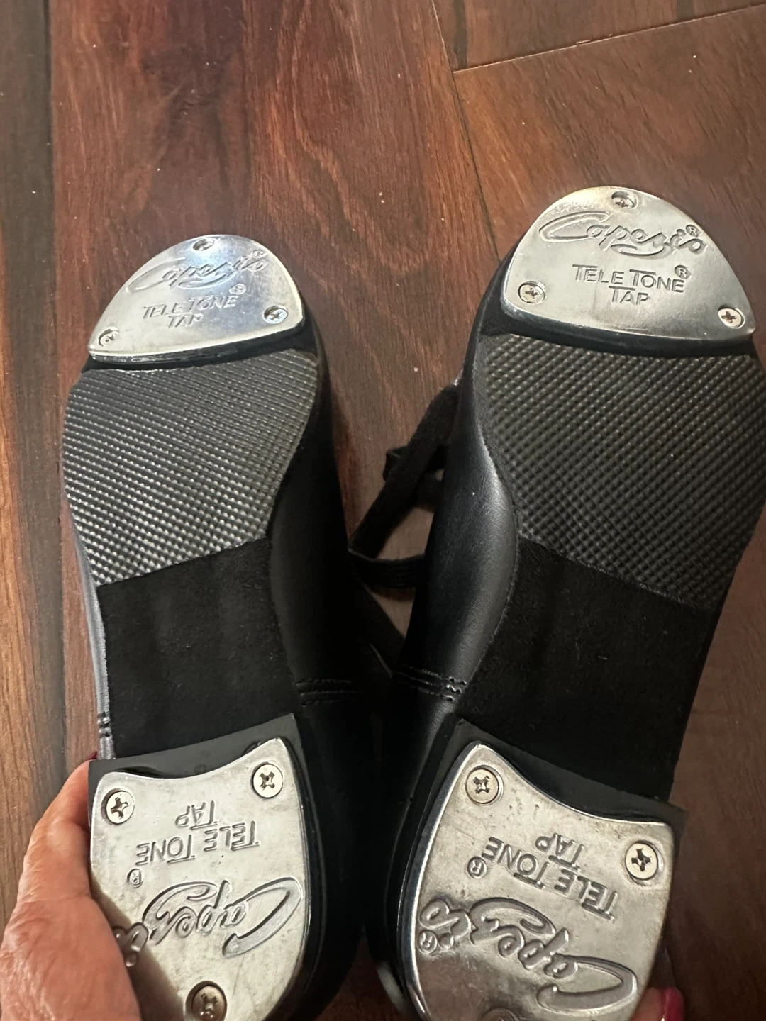 Capezio Black Tap Shoes Size 13 M - photo 3