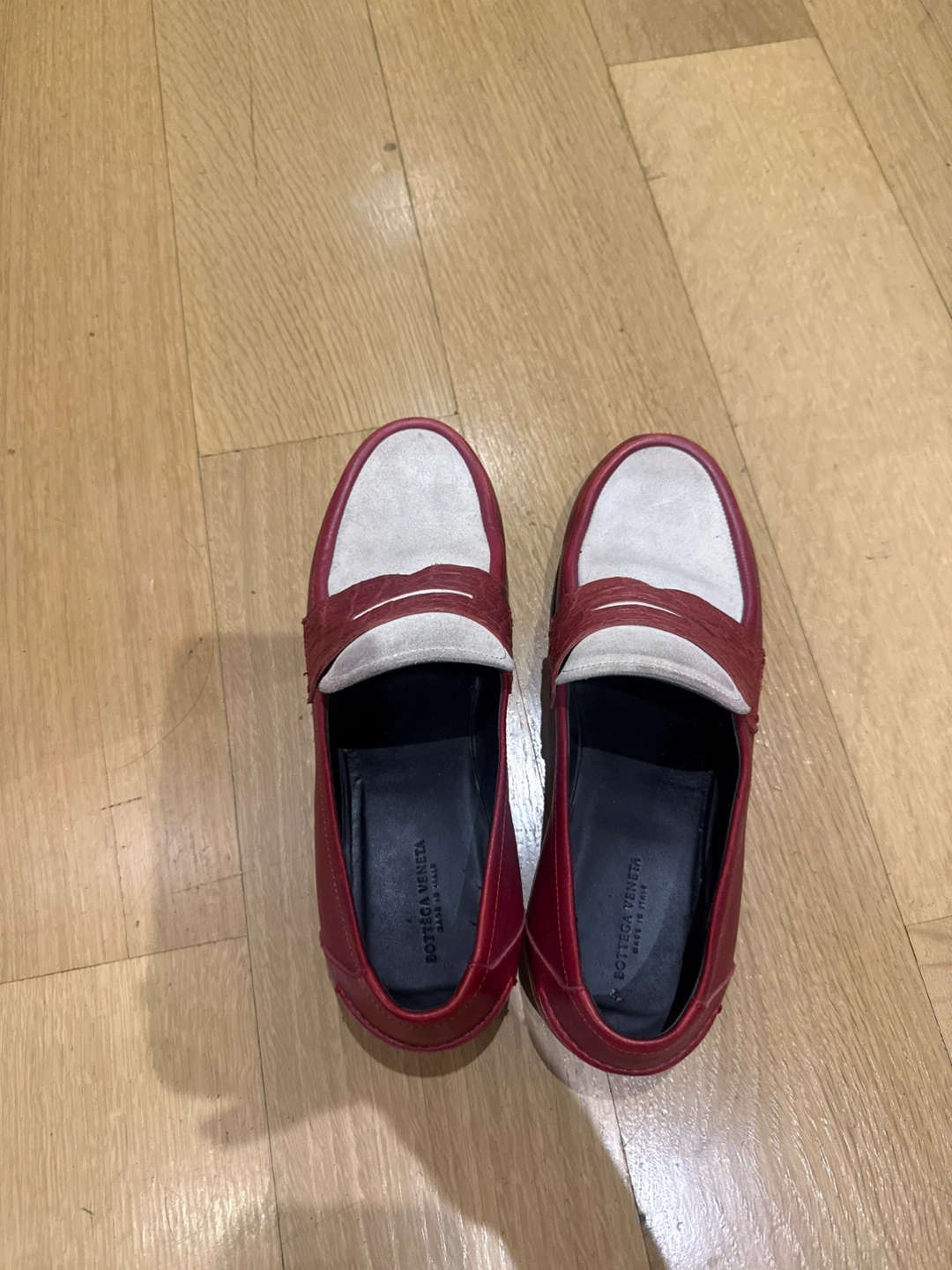 Bottega Veneta Two-Tone Loafers